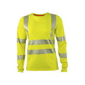 NSA HauteWork FR Women's Long Sleeve T-Shirt - Type R Class 3 in Hi-Vis Yellow